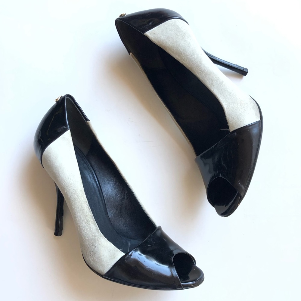 Y2K Gucci Peep Toes Two Toned